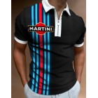 Martini Colorblock Short-sleeved Polo Shirt