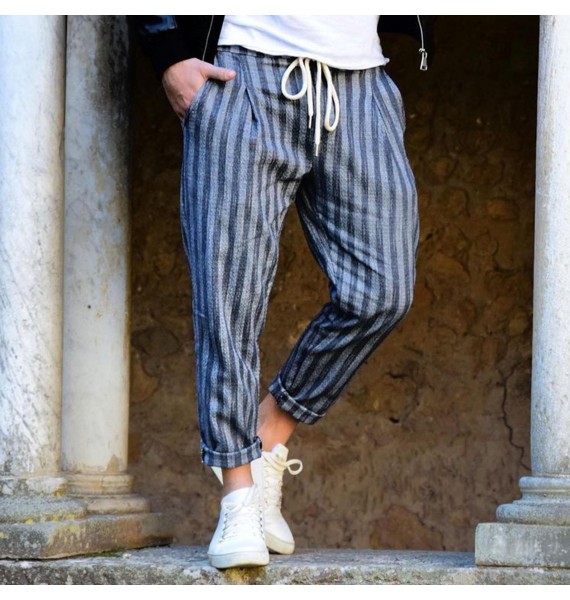 Men's Cssic Striped Casual Trousers