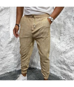 Mens Printed Draw String Waist Trousers