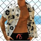 Men's Summer Vacation pel Short Sleeve Floral Shirt