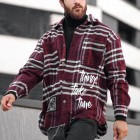 Men's Autumn And Winter Pid Texture Fleece Jacket