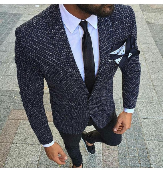 Elegant and Simple Business Party Men's Suit Jacket
