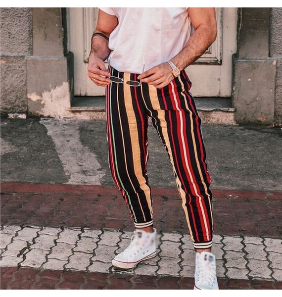 Contrast Stripe Pants