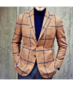 Men's Pid Multicolor Casual Suit Jacket