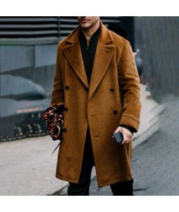 Men's Suit Cut Outdoor Wool Coat