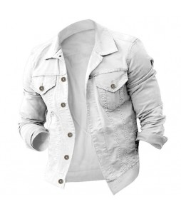 Men's Fashion Casual Solid Ripstop pel Jacket