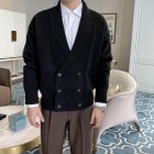 Gentleman Autumn And Winter Double Button Knitted Cardigan