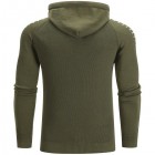 Men's Casual Solid Color Hooded Knit Sweater