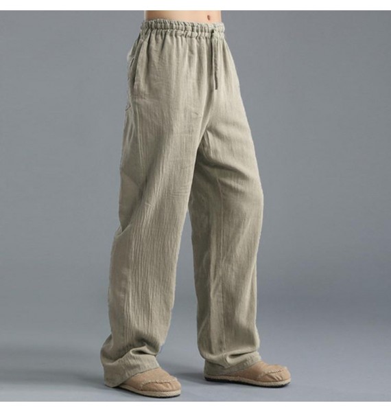 Men's Breathable Linen Casual Sports Pants