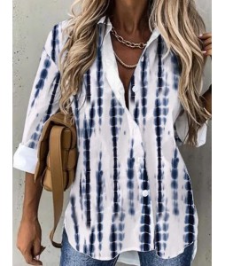Casual Fashion Print pel Long Sleeve Shirt